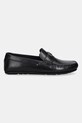 Tommy Hilfiger mokasyny skórzane HARDWARE DRIVER SHOE FM0FM05838 czarny SS26