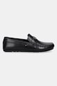 Tommy Hilfiger mokasyny skórzane HARDWARE DRIVER SHOE FM0FM05838 czarny SS26