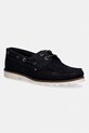 Tommy Hilfiger mokasyny męskie zamszowe HILIFGER LIGHT SDE BOAT SHOE granatowy FM0FM05747