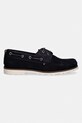 Tommy Hilfiger mokasyny męskie zamszowe HILIFGER LIGHT SDE BOAT SHOE FM0FM05747 granatowy SS26