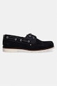 Tommy Hilfiger mokasyny męskie zamszowe HILIFGER LIGHT SDE BOAT SHOE FM0FM05747 granatowy SS26