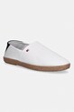 Tommy Hilfiger espadryle męskie CORE HILFIGER ESPADRILLE TEXTILE biały FM0FM05792