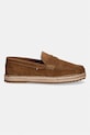 Tommy Hilfiger espadryle męskie zamszowe FLEXIBLE HILFIGER SDE ESPADRILLE FM0FM05794 brązowy SS26