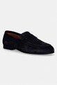 Tommy Hilfiger loafersy damskie zamszowe FLEXIBLE SLIM SUEDE LOAFER granatowy FM0FM05745