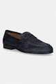 Tommy Hilfiger mokasíny dámske semišové FLEXIBLE SLIM SUEDE LOAFER tmavomodrá FM0FM05745