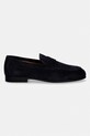 Tommy Hilfiger loafersy damskie zamszowe FLEXIBLE SLIM SUEDE LOAFER FM0FM05745 granatowy SS26