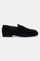 Tommy Hilfiger loafersy damskie zamszowe FLEXIBLE SLIM SUEDE LOAFER FM0FM05745 granatowy SS26