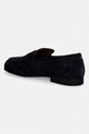 Obuwie Tommy Hilfiger loafersy damskie zamszowe FLEXIBLE SLIM SUEDE LOAFER FM0FM05745 granatowy
