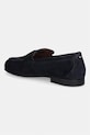 Obuv Tommy Hilfiger mokasíny dámske semišové FLEXIBLE SLIM SUEDE LOAFER FM0FM05745 tmavomodrá