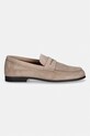 Tommy Hilfiger mokasíny dámske semišové FLEXIBLE SLIM SUEDE LOAFER FM0FM05745 béžová SS26