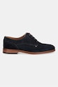 Tommy Hilfiger pantofi bărbați din piele întoarsă HILFIGER SUEDE DRESS SHOE FM0FM05776 bleumarin SS26