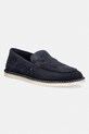 Tommy Hilfiger mocasini bărbați din piele întoarsă HILFIGER STITCHDOWN SUEDE LOAFER bleumarin FM0FM05782