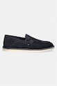 Tommy Hilfiger mocasini bărbați din piele întoarsă HILFIGER STITCHDOWN SUEDE LOAFER FM0FM05782 bleumarin SS26