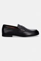 Tommy Hilfiger loafersy męskie skórzane FLEXIBLE SLIM LEATHER LOAFER FM0FM05849 czarny SS26