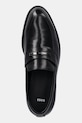 BOSS mokasyny skórzane Tayil-L czarny 50557630.001