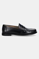 BOSS mocasini de piele Tevan 50557750.001 negru SS26