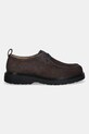 Calvin Klein półbuty zamszowe COMBAT APRON LACEUP NU YM0YM01423 brązowy SS26