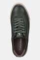 Calvin Klein sneakersy skórzane BASKET CUPSOLE LACEUP LTH-NU zielony YM0YM01354