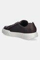 Obuwie Calvin Klein sneakersy skórzane CHUNKY CUPSOLE LACE UP LTH PINCH YM0YM01454 brązowy