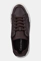 Calvin Klein sneakersy skórzane CHUNKY CUPSOLE LACE UP LTH PINCH brązowy YM0YM01454