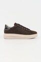 Nubukové tenisky Karl Lagerfeld KAPRI Planet friendly hnedá KL52547K.244