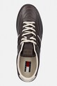 Kožne tenisice Tommy Jeans THE GREENWICH EDGE STITCHING smeđa EM0EM01708