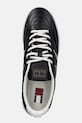 Tommy Jeans sneakersy skórzane THE GREENWICH EDGE STITCHING czarny EM0EM01708