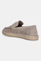 Obutev Calvin Klein moške espadrile semišaste ESPADRILLE LOAFER BAND SU HM0HM02072 bež