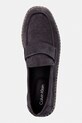 Calvin Klein espadryle męskie zamszowe ESPADRILLE LOAFER BAND SU szary HM0HM02072
