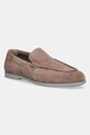 Calvin Klein mokasyny męskie zamszowe LOW PROF LOAFER SU beżowy HM0HM02081