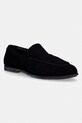 Calvin Klein mokasyny męskie zamszowe LOW PROF LOAFER SU czarny HM0HM02081
