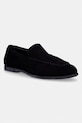 Calvin Klein mokasyny męskie zamszowe LOW PROF LOAFER SU czarny HM0HM02081