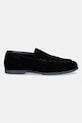 Calvin Klein mokasyny męskie zamszowe LOW PROF LOAFER SU HM0HM02081 czarny SS26