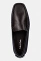 Calvin Klein mokasyny męskie skórzane DRIVER PENNY EMBL LTH brązowy HM0HM02085