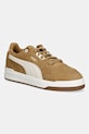 Puma sneakersy zamszowe Shuffle Downtown imitacja skóry licowej brązowy 402597