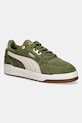 Puma sneakersy zamszowe Shuffle Downtown imitacja skóry licowej zielony 402597