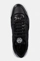 Kožené tenisky Philipp Plein Low-Top Moonwalker MSC4075.PLE005N.0202 čierna