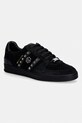Tenisice od brušene kože Philipp Plein Low-Top Retro Rebel brušena koža crna USC0911.PLE009N.0202