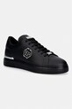 Philipp Plein sneakersy skórzane Leather Lo-Top Hexagon pozostałe czarny USC0379.PLE075N.0202