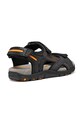 Obuwie Geox sandały męskie UOMO SANDAL STRADA U8224D0EKBCC4367 czarny