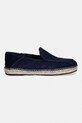 Guess mocasini pentru bărbați, din piele întoarsă LOPADE FMJLOP.SUE14.BLUE bleumarin SS26