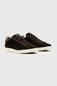 Σουέτ sneakers AllSaints Leon Low Top M009FE καφέ SS26