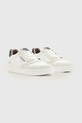 AllSaints sneakersy skórzane Regan Low Top M037FE.WHT beżowy SS26