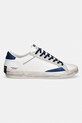 Crime London sneakersy skórzane DISTRESSED LOW 19003PP8.10 biały SS26