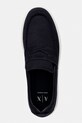 Armani Exchange mocassini da uomo in scamoscio blu navy XM002632.AF19687.ZB004
