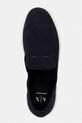 Armani Exchange mokasinke za muškarce od brušene kože mornarsko plava XM002633.AF16411.ZB004
