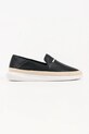Karl Lagerfeld espadryle męskie skórzane Helios czarny KL20520.000
