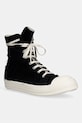 Rick Owens DRKSHDW trampki Denim tekstylny czarny DU01F4800.SLASH