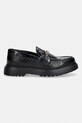 Filling Pieces Loafer Graved mokasyny męskie skórzane 112611303311.130 czarny SS26