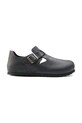 Birkenstock półbuty skórzane London casual czarny 166543